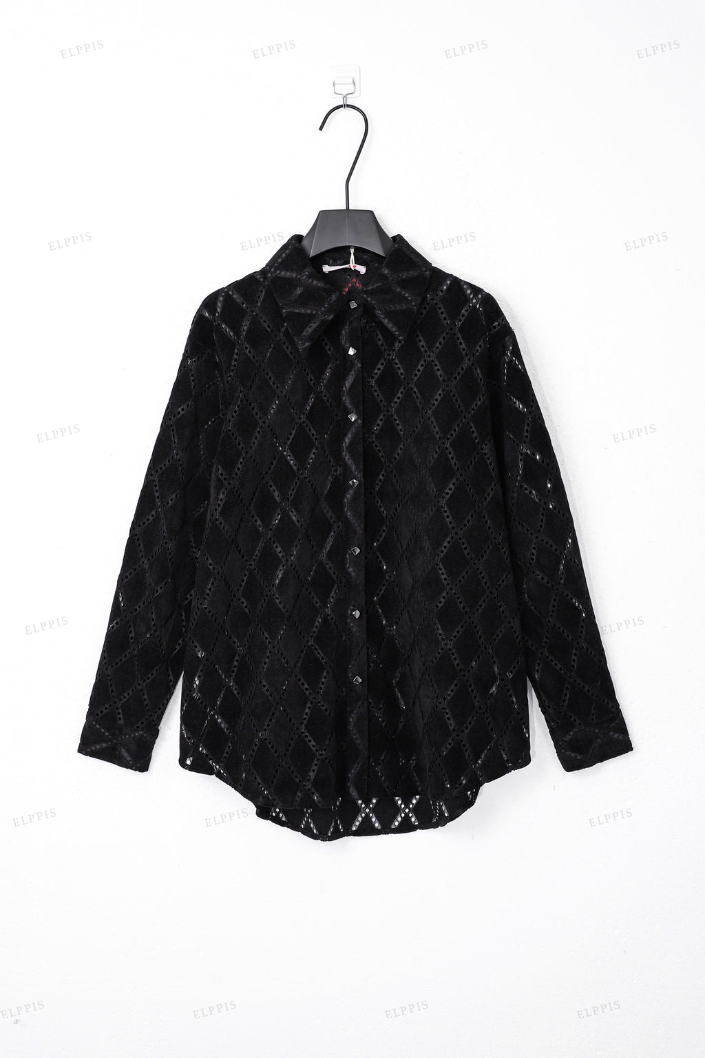 WFW019T Embroidery Sheer Shirt