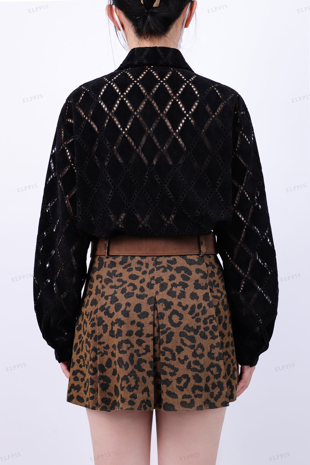 WFW019T Embroidery Sheer Shirt