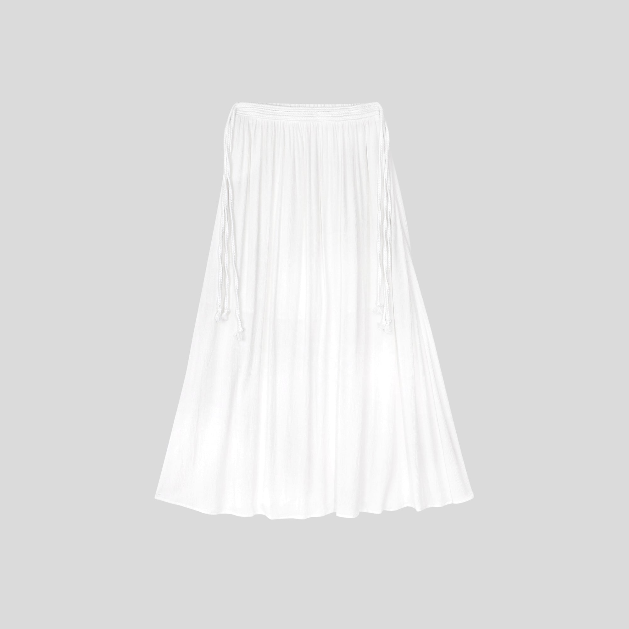 WZUA1070-Boho Sheer Two-Piece Maxi Skirt Set