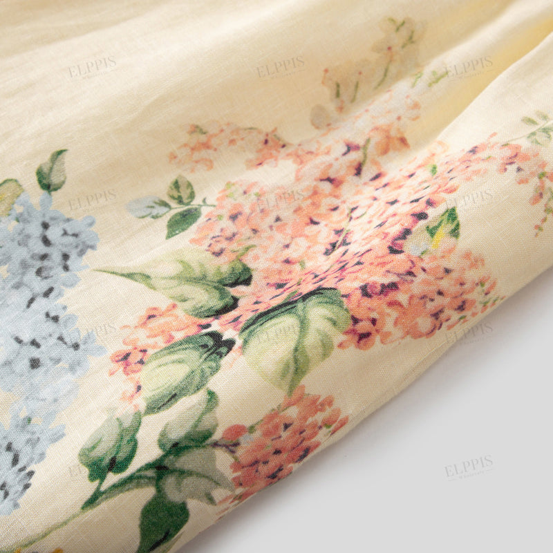 WZPA1180 Floral Wide Leg Pants