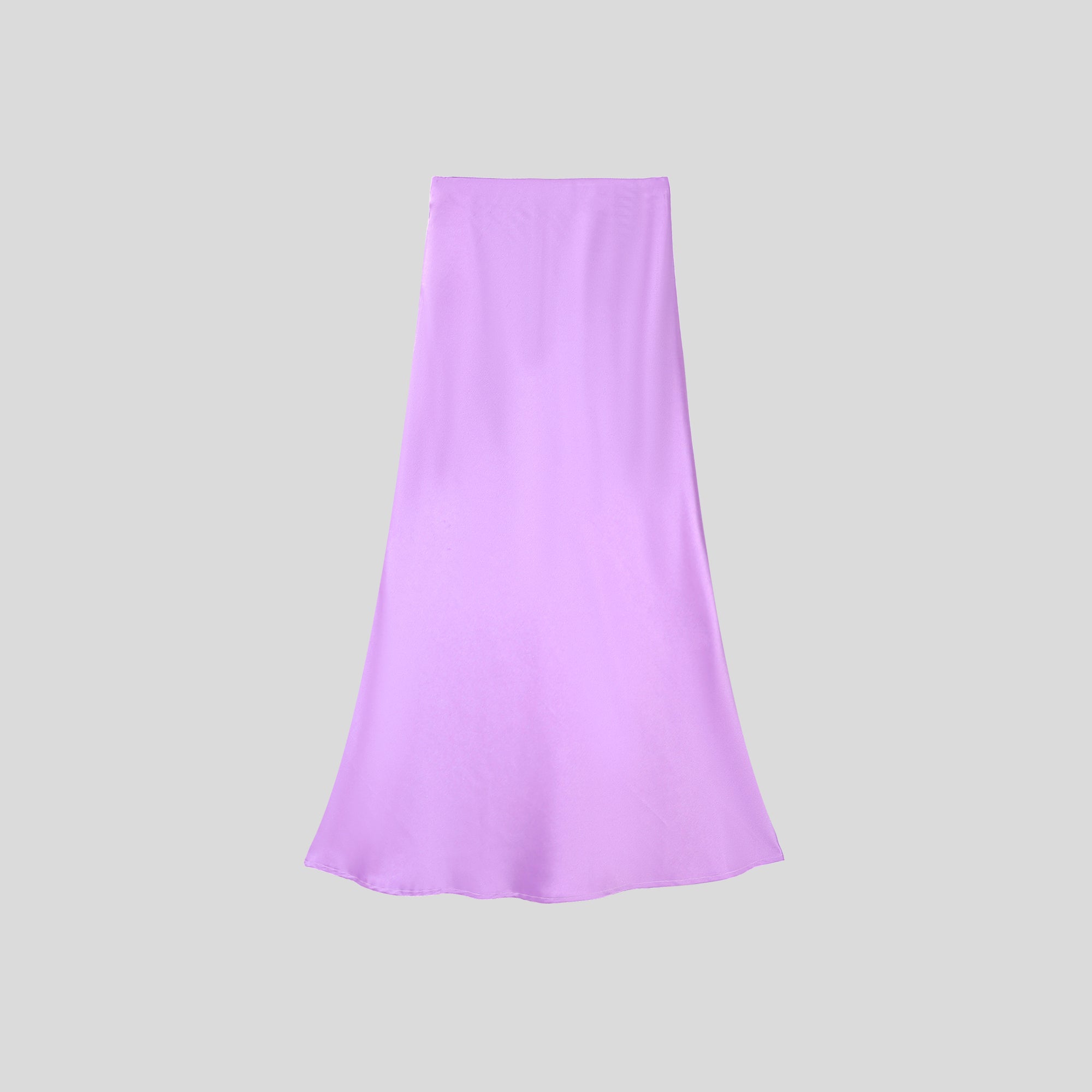 WZQA1127-Satin Embellished Midi Skirt