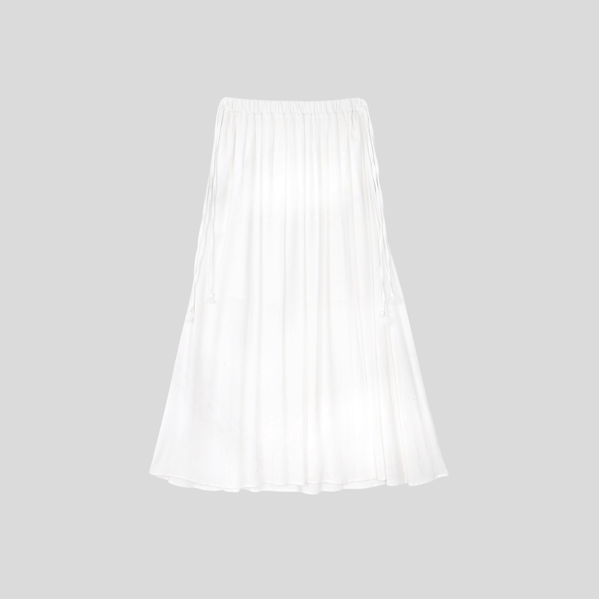 WZUA1070-Boho Sheer Two-Piece Maxi Skirt Set