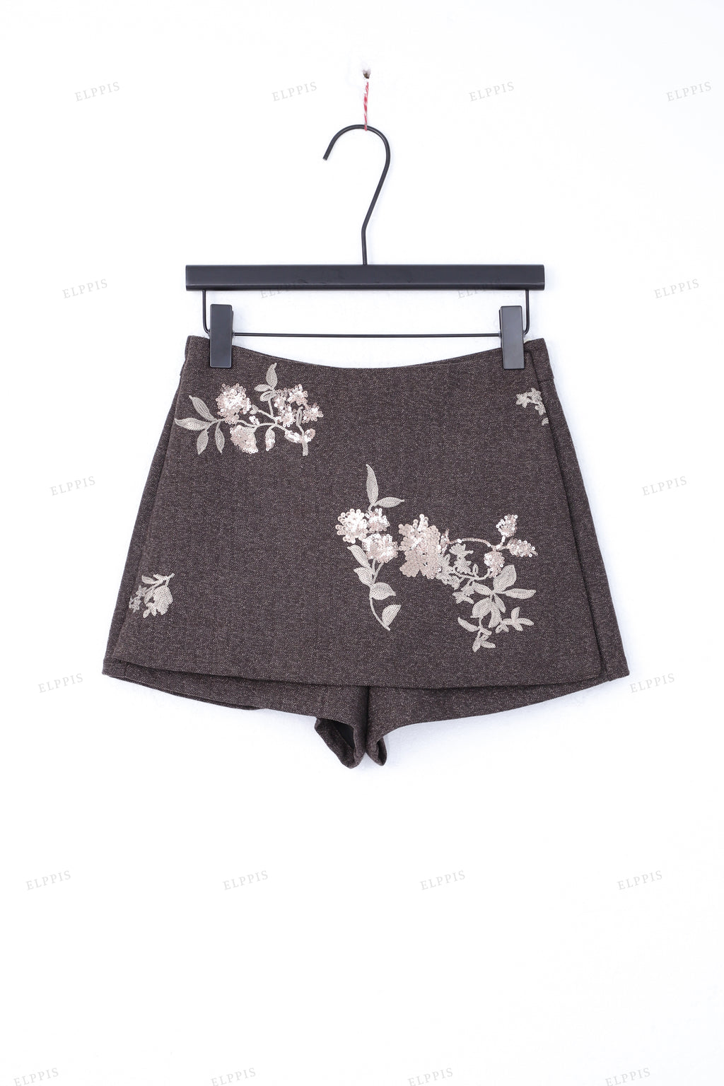 WFW046Q Sequins Embroidery Shorts Skirt