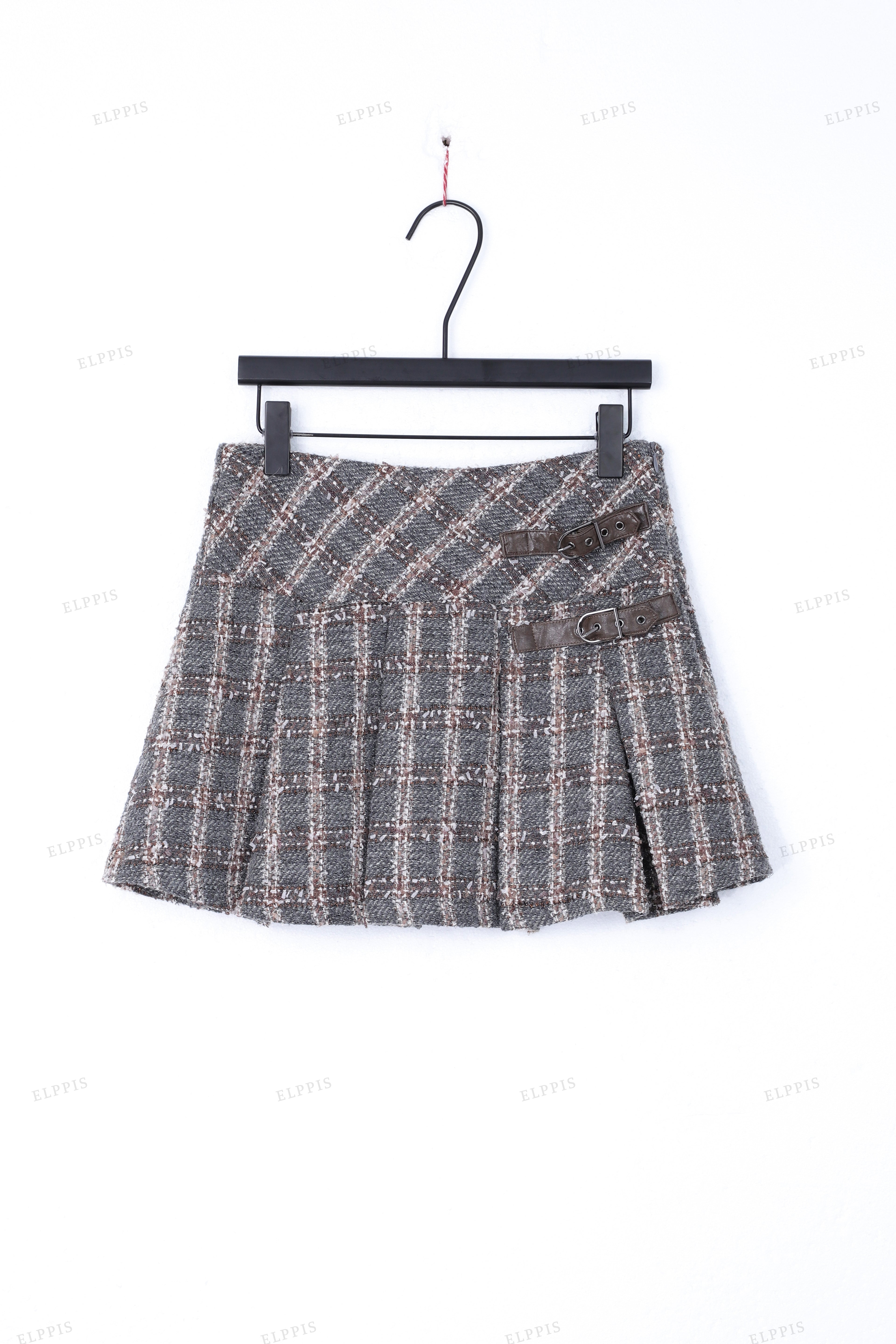WFW051 Tweed Quilted Blazer and Skirt Set