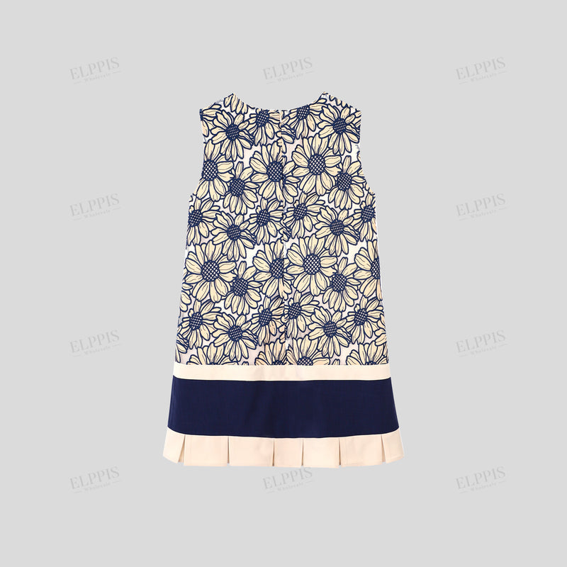 WZBA1014 Embroidered Patchwork Shorts Dress