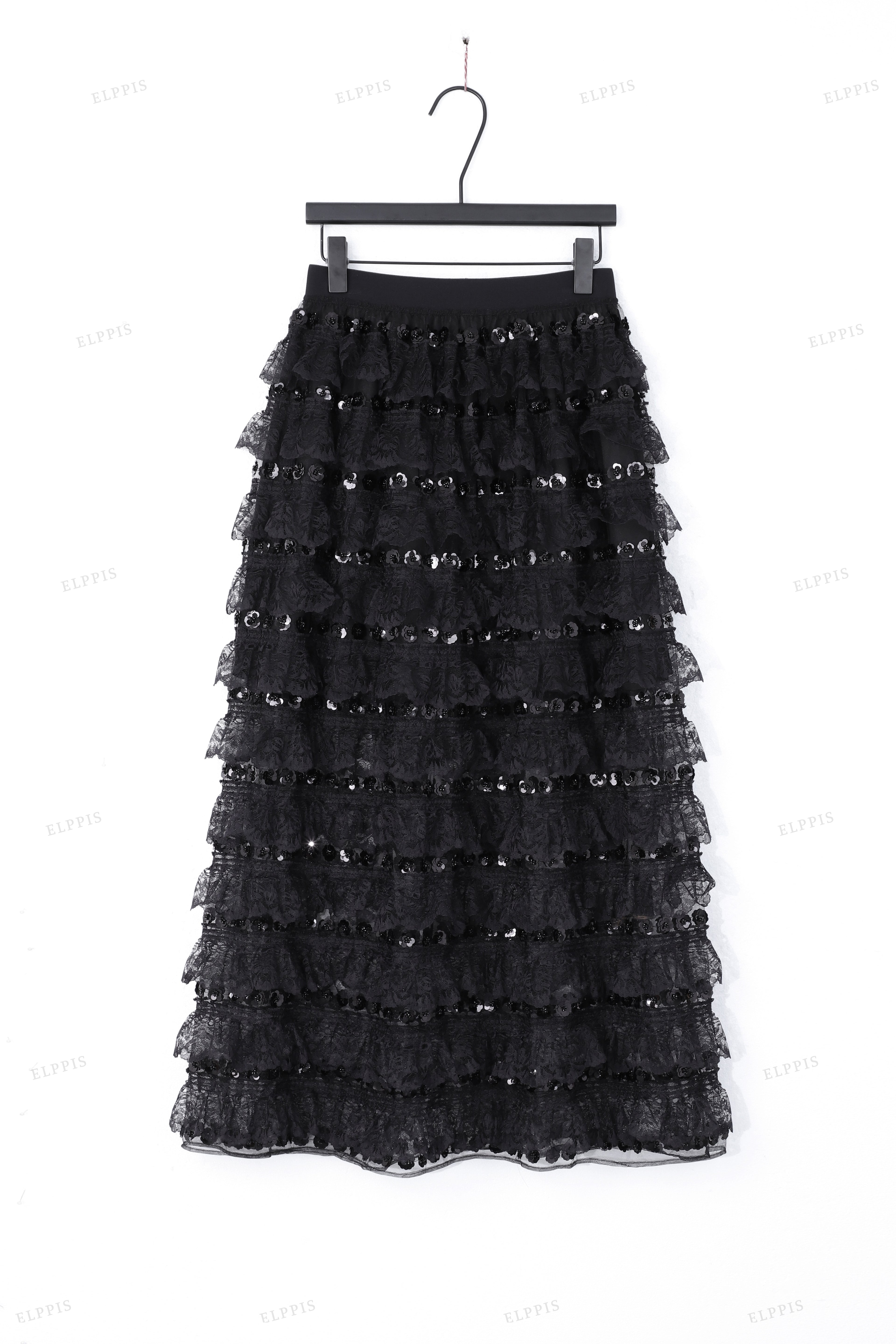 WFW068 Lace Sheer Jacket and Skirt Set