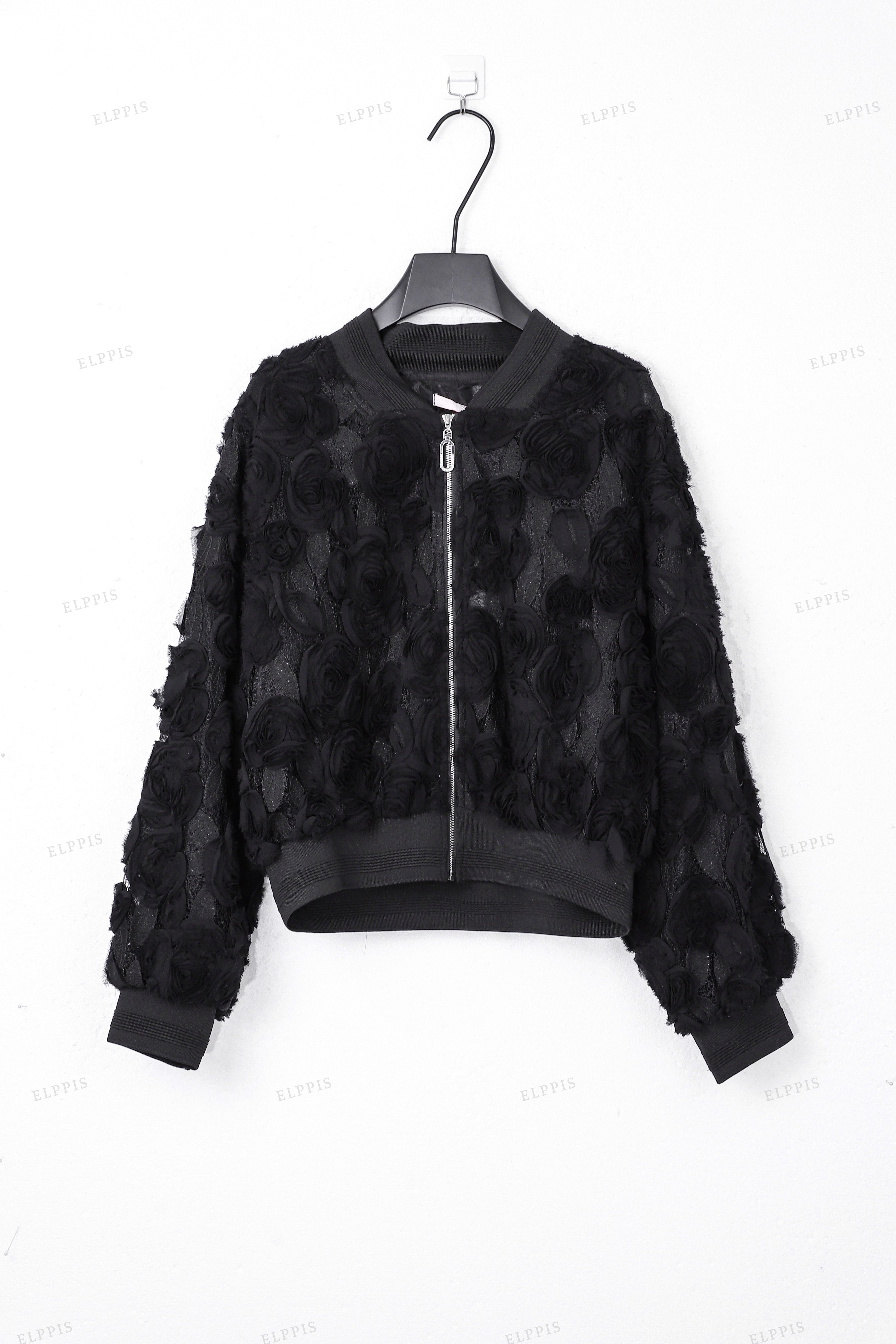 WFW071C 3D Roses Bomber Jacket
