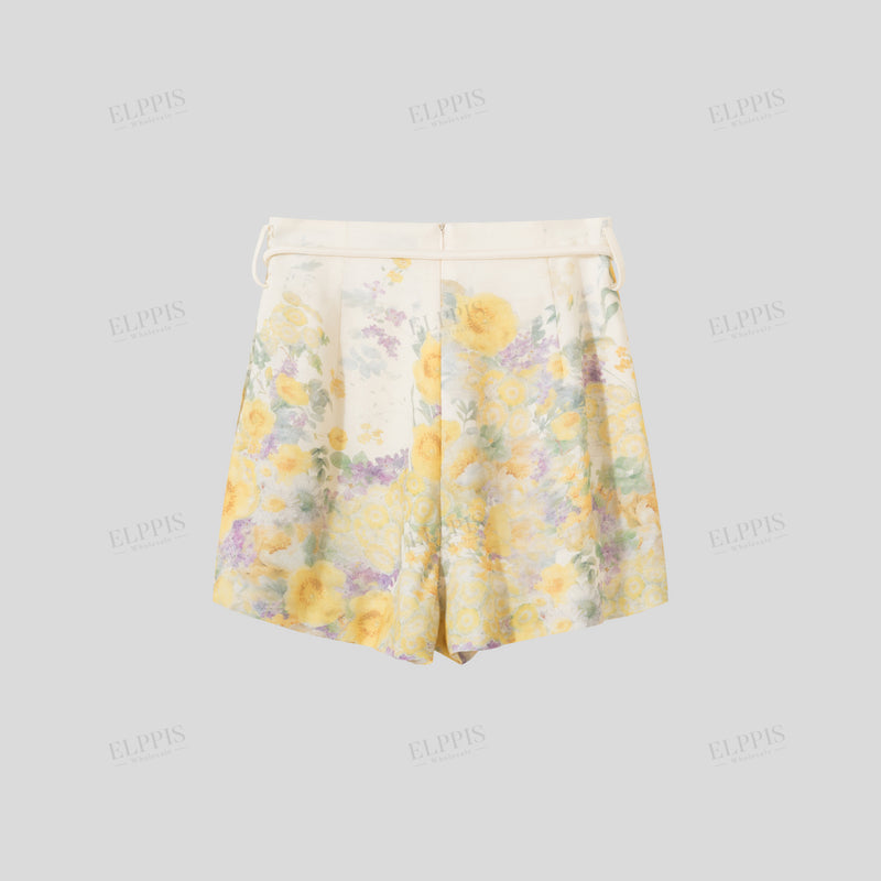 WZPA1376 Floral Dressy Shorts