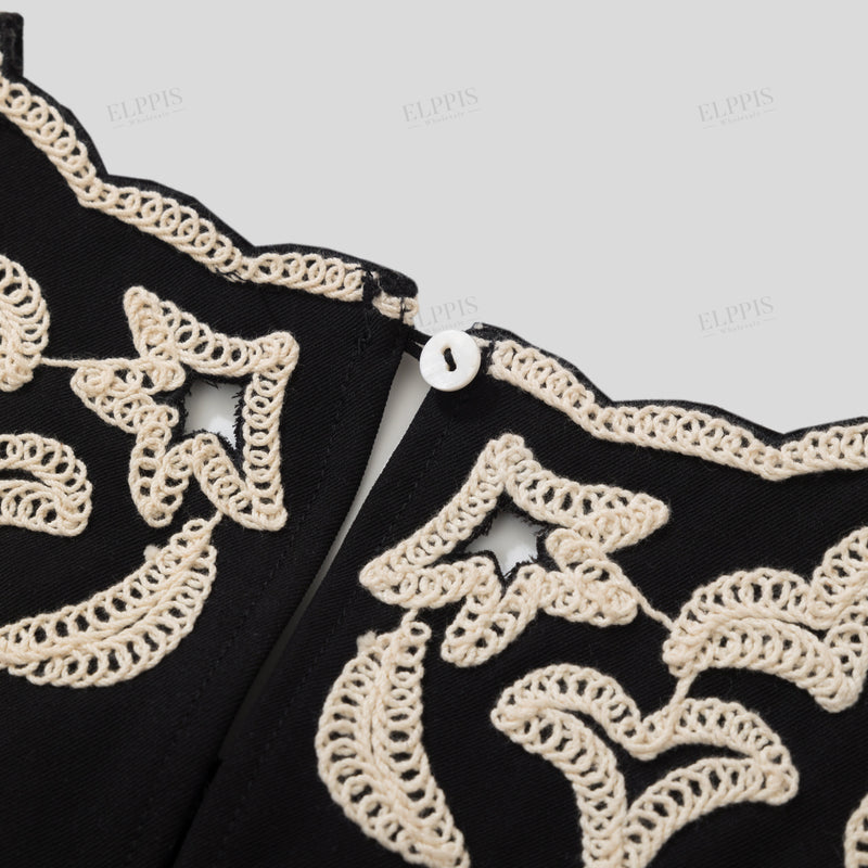 WZTA1192 Coconut Tree Embroidered Tank Top