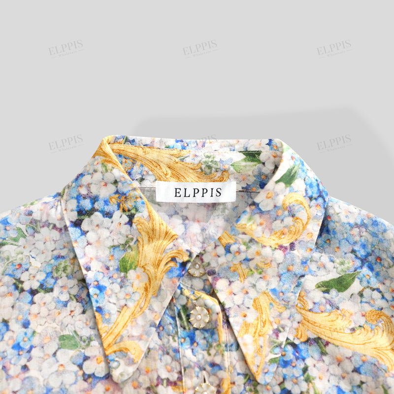 WZTA1283 Floral Blouse Shirt