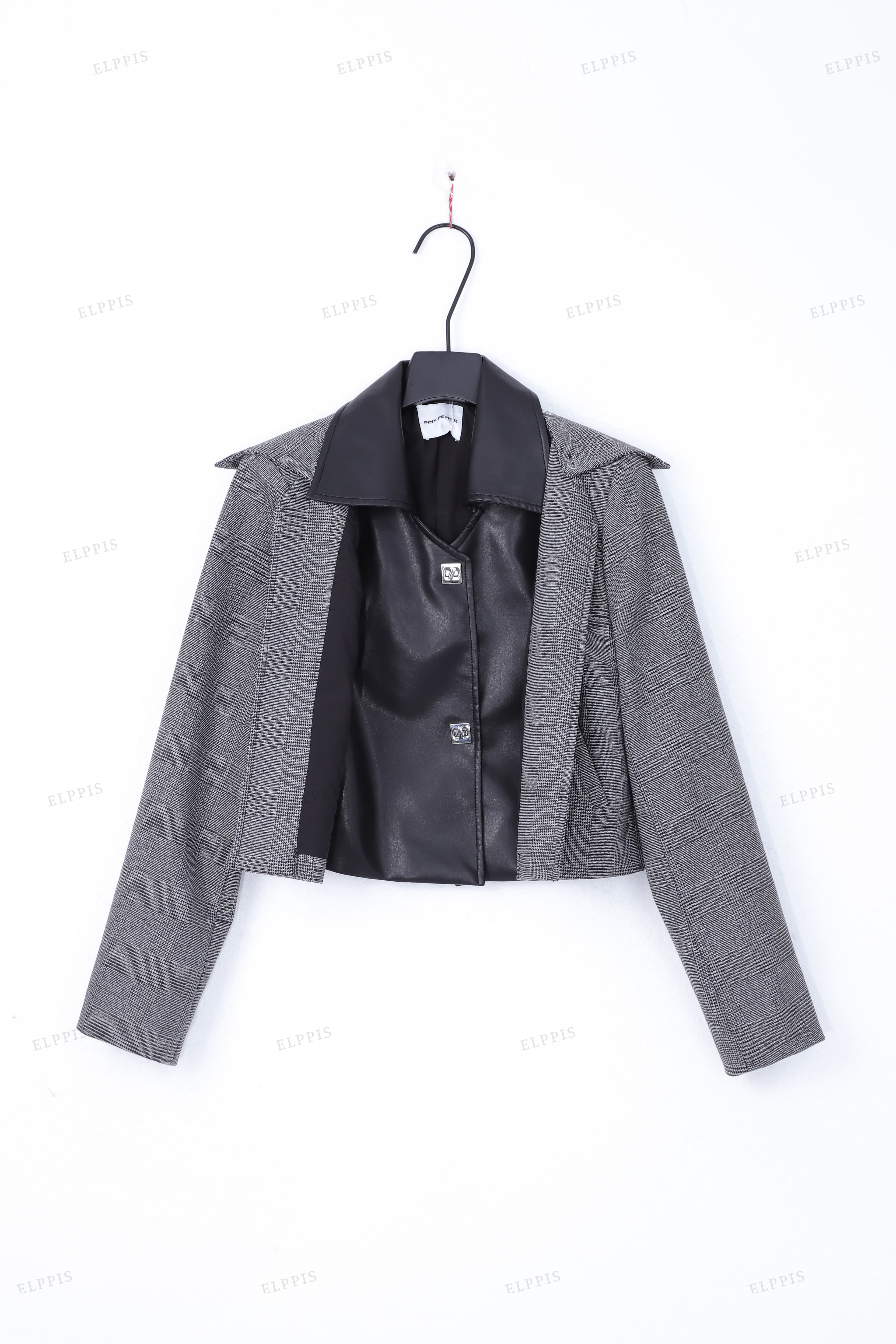 WFW119 Crop Jacket and Pants Suit Set