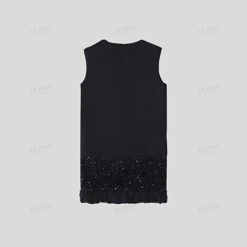 WZBA1409 3D Flower Sequin Tank Dress