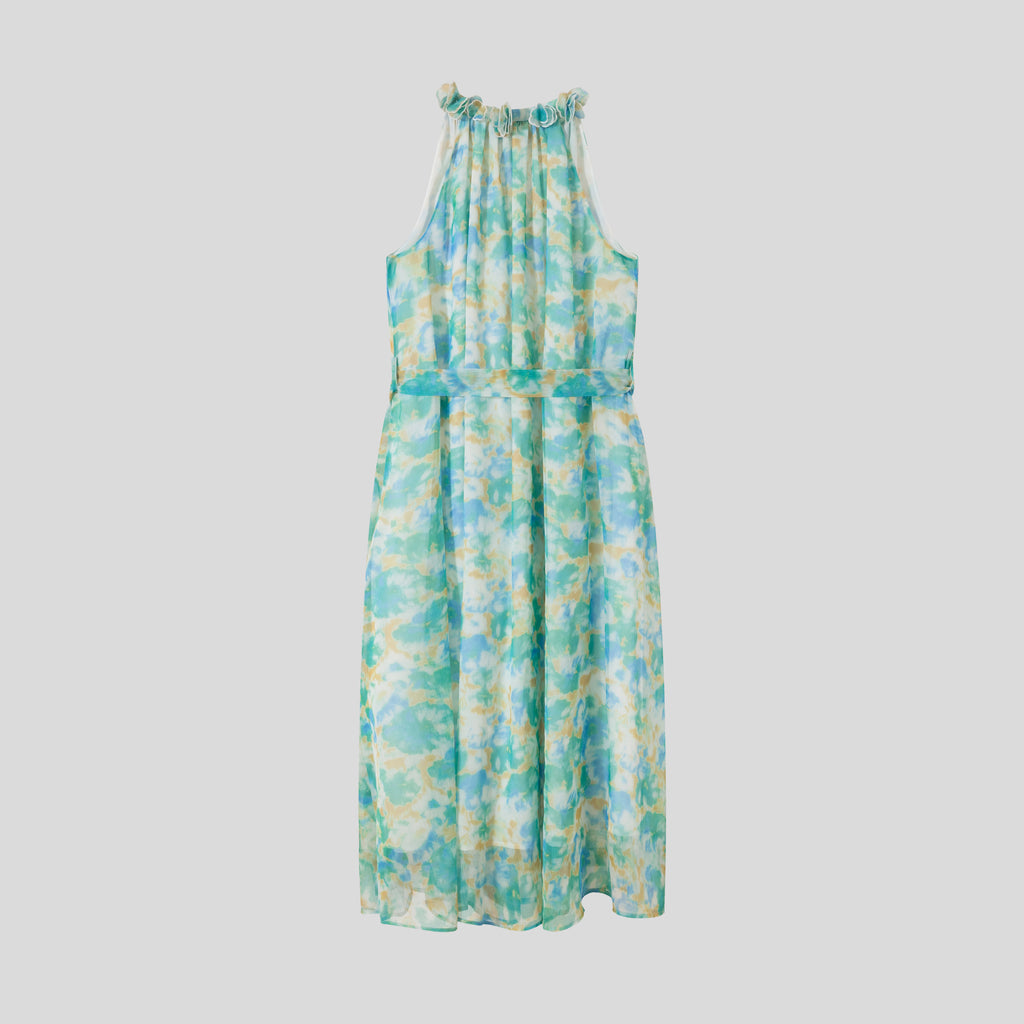 WZBA1082-Watercolor Print Maxi Dress