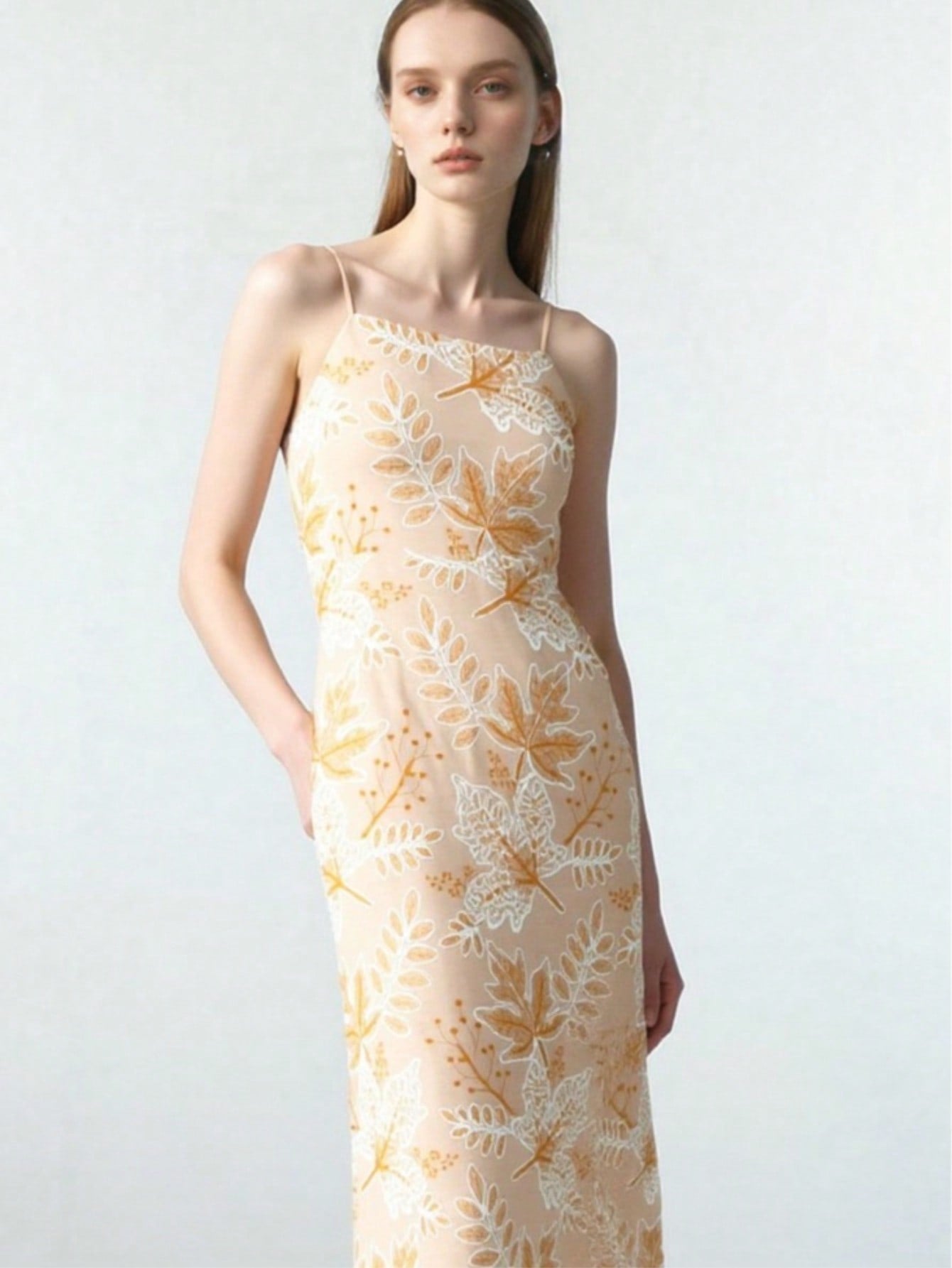 WZBA1034-Embroidered Floral Slip Dress