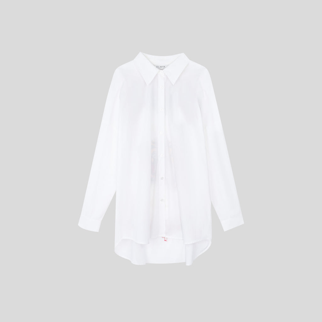 WZTA1104-Oversized Embroidered Shirt Dress
