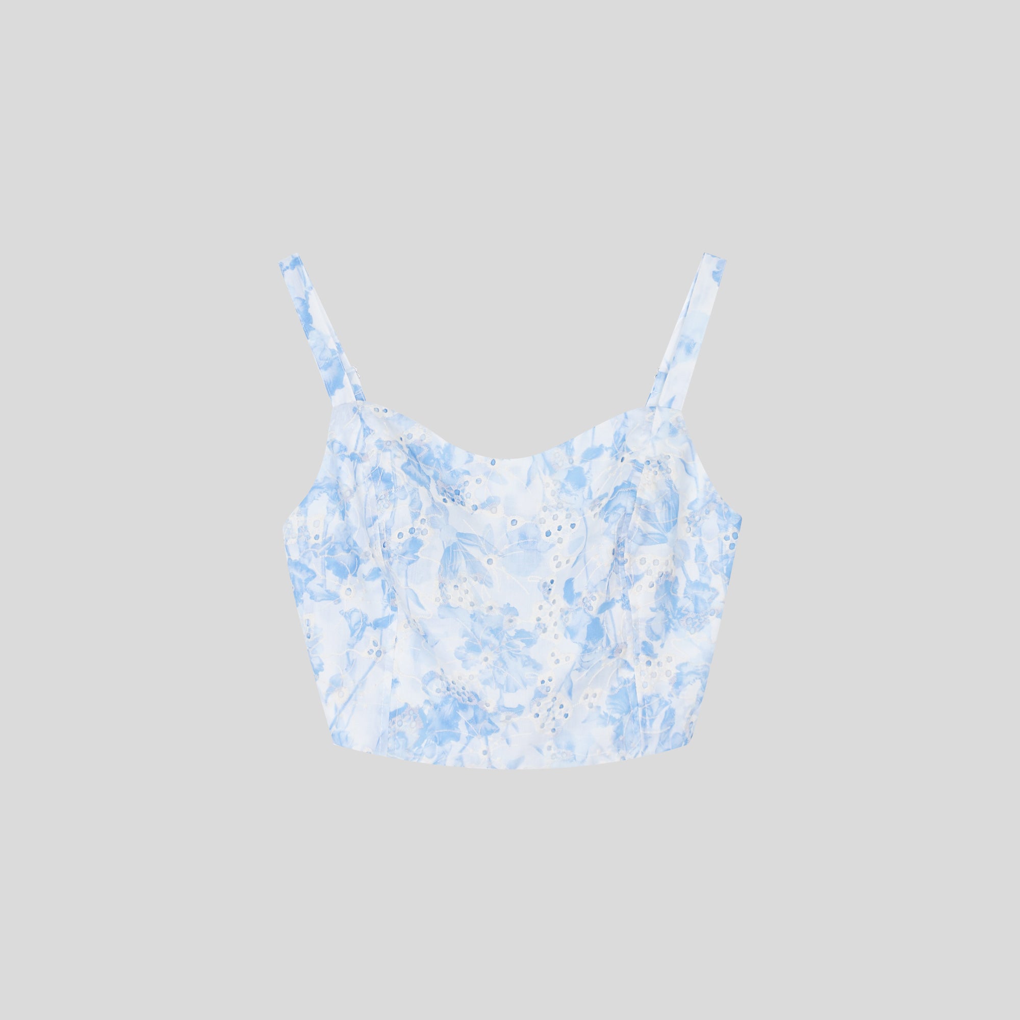UA1008- Eyelet Lace Two-Piece Pants Set