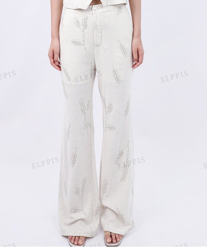 WZUA1234 Embroidery Tank and Pants Set