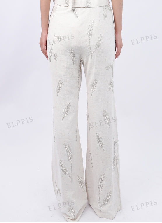 WZUA1234 Embroidery Tank and Pants Set