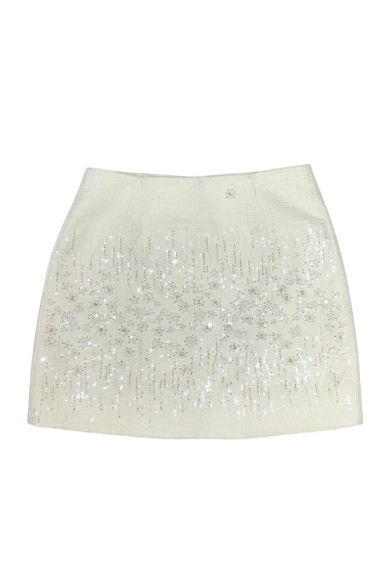 Embellished Mini Skirt