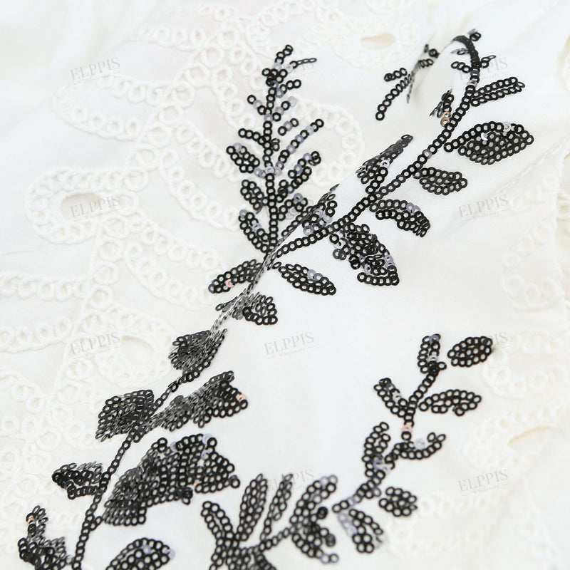 WZUA1109 Lace Embroidery Shorts