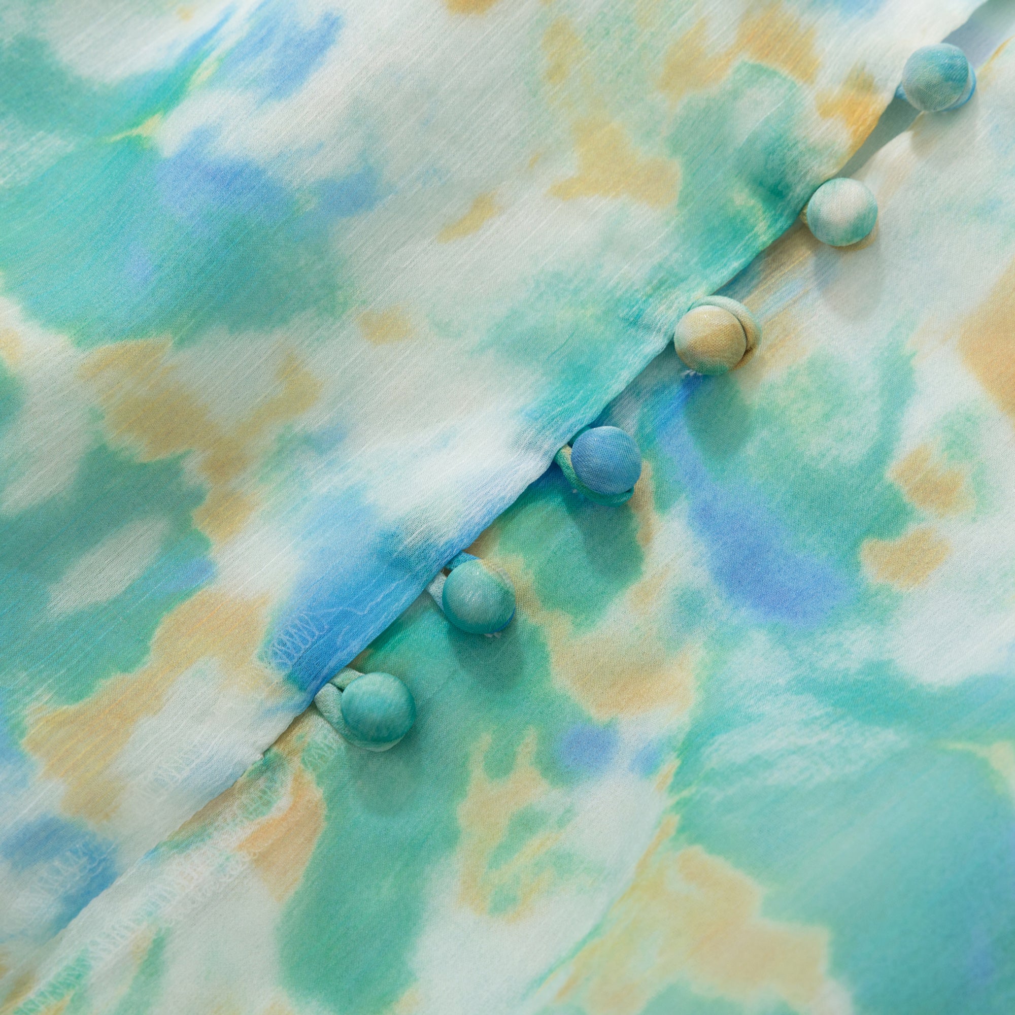 BA1082-Watercolor Print Maxi Dress