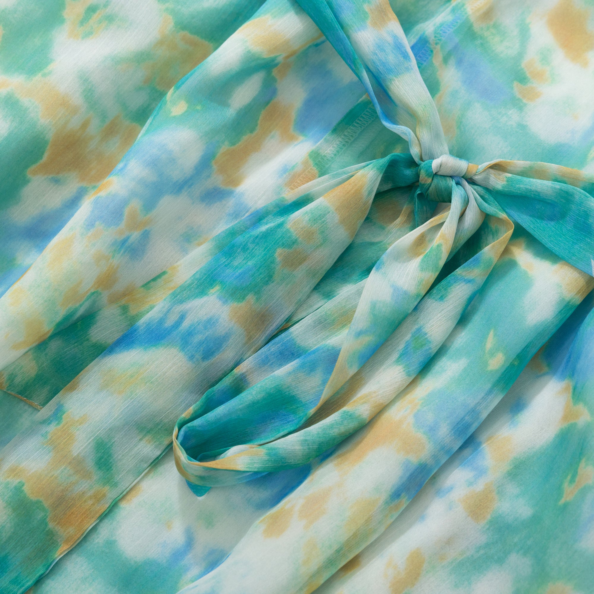 BA1082-Watercolor Print Maxi Dress