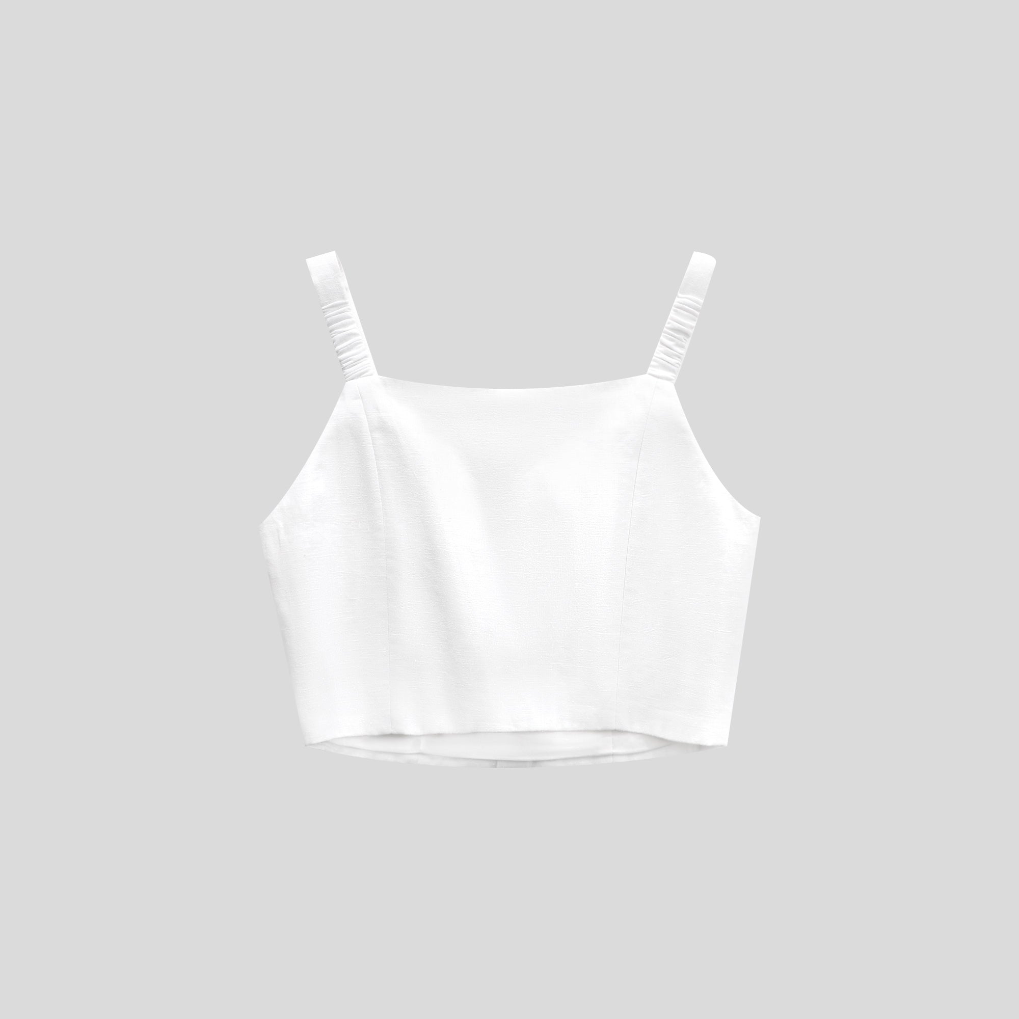 UA1044-T Embroidered Button-Up Crop Top