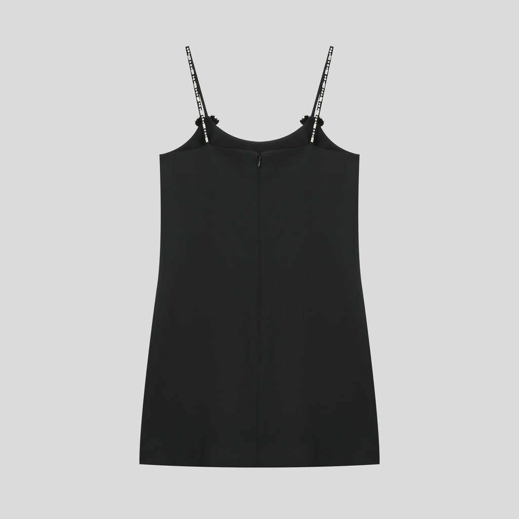WZBA1121-Rhinestones Strap Mini Dress
