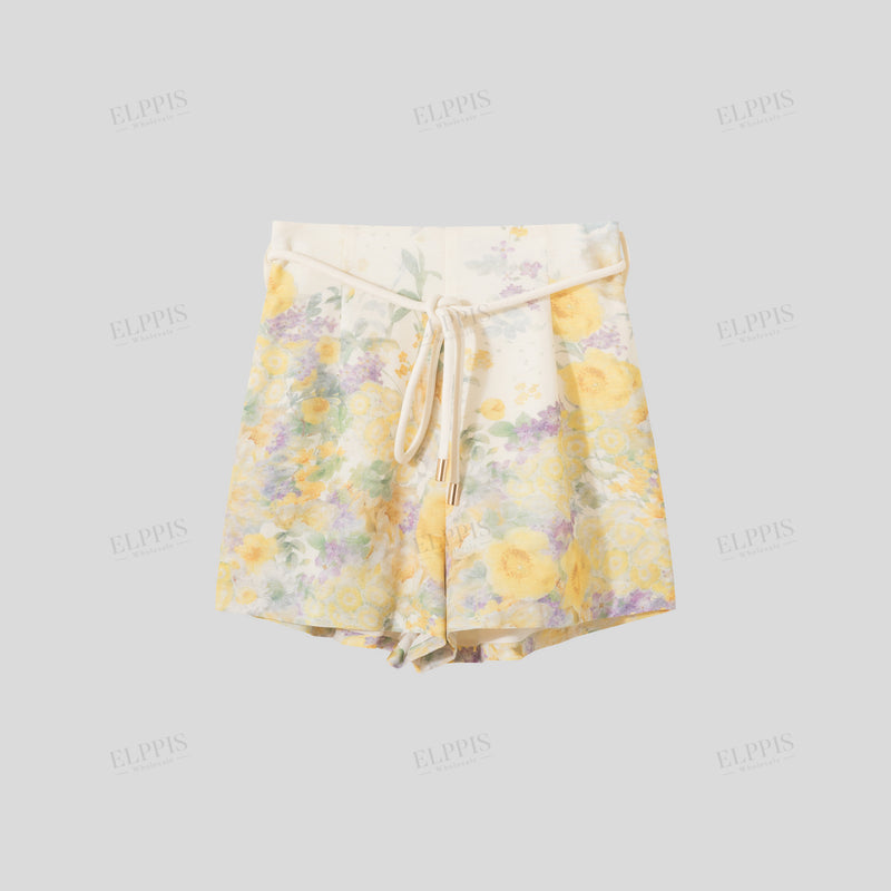 WZPA1376 Floral Dressy Shorts