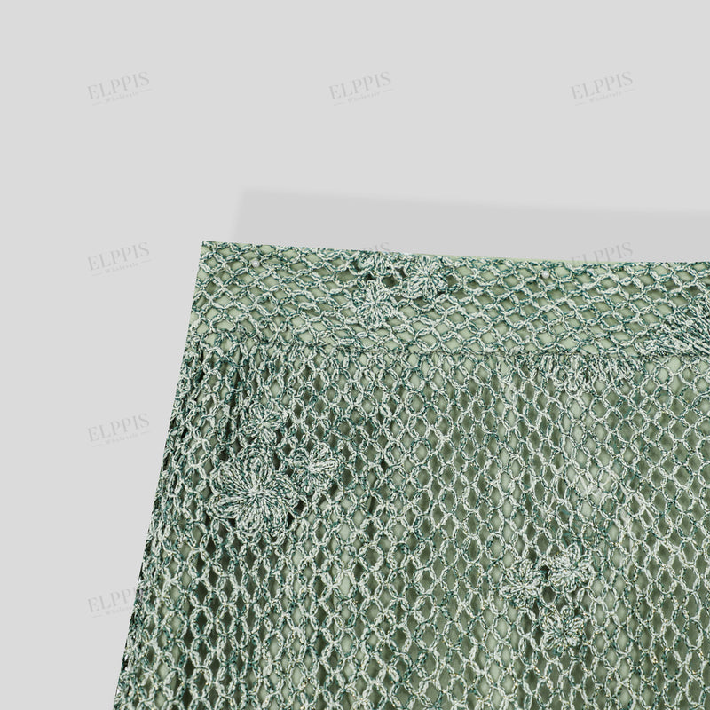 WZUA1073 Crochet Tank and Skirt Set
