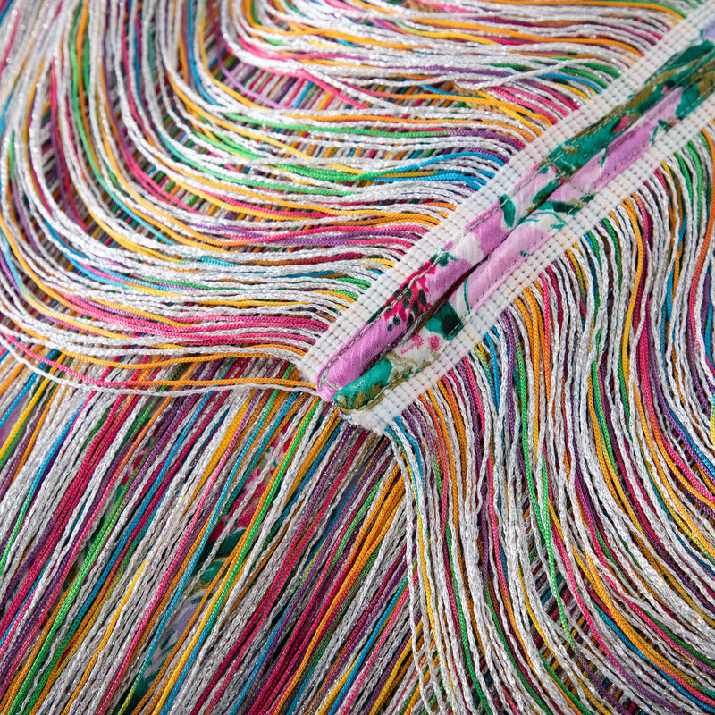 WZQA1469 Rainbow Tassels Vintage Skirt