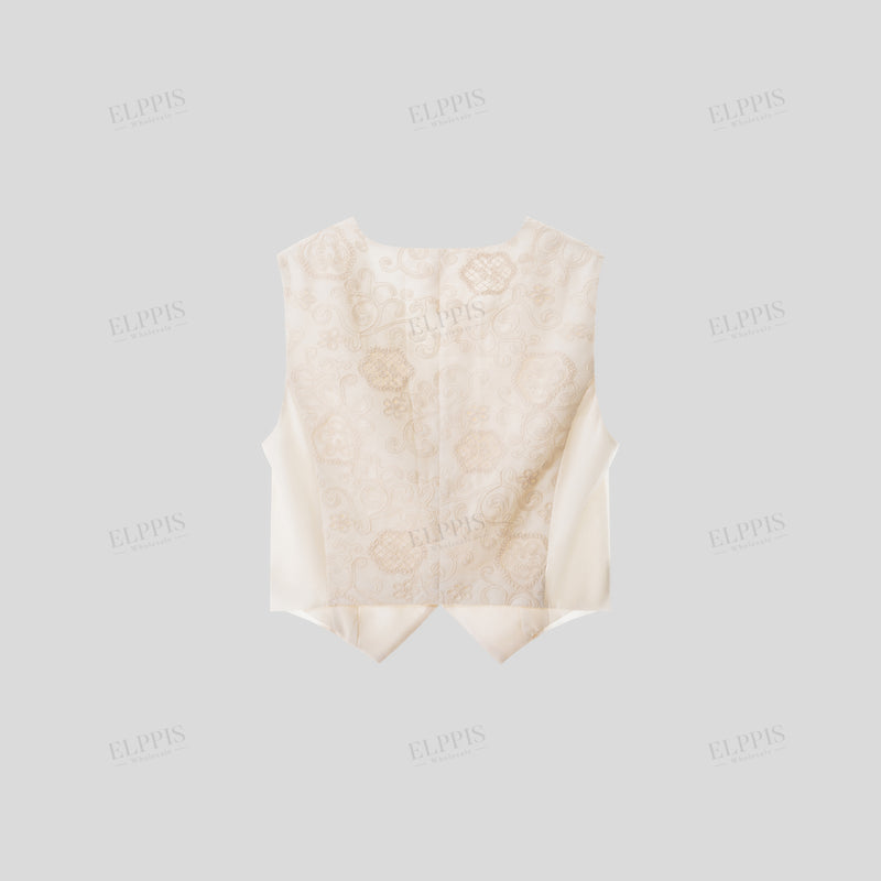 WZUA1189 Embroidery Waistcoat Vest Outerwear
