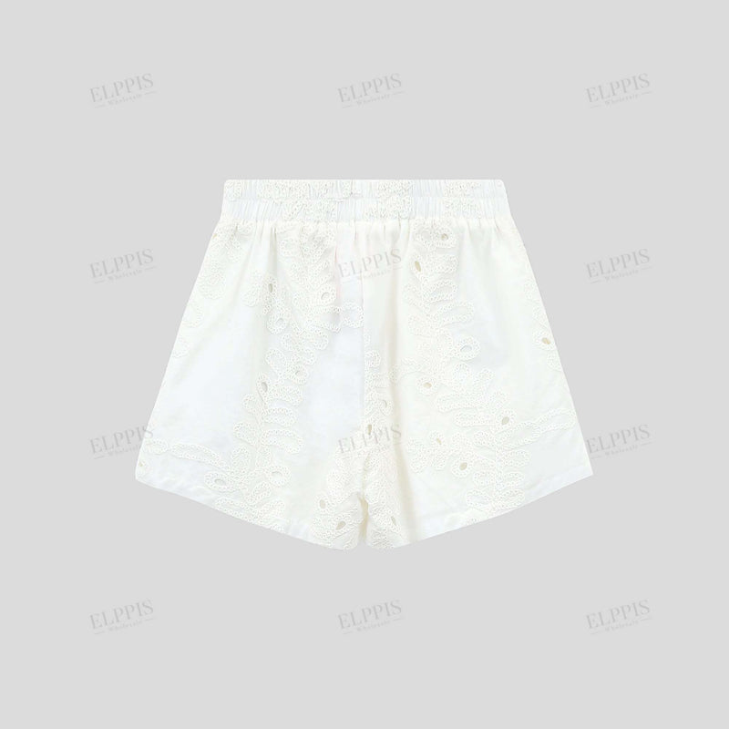 WZUA1109 Lace Embroidery Shorts