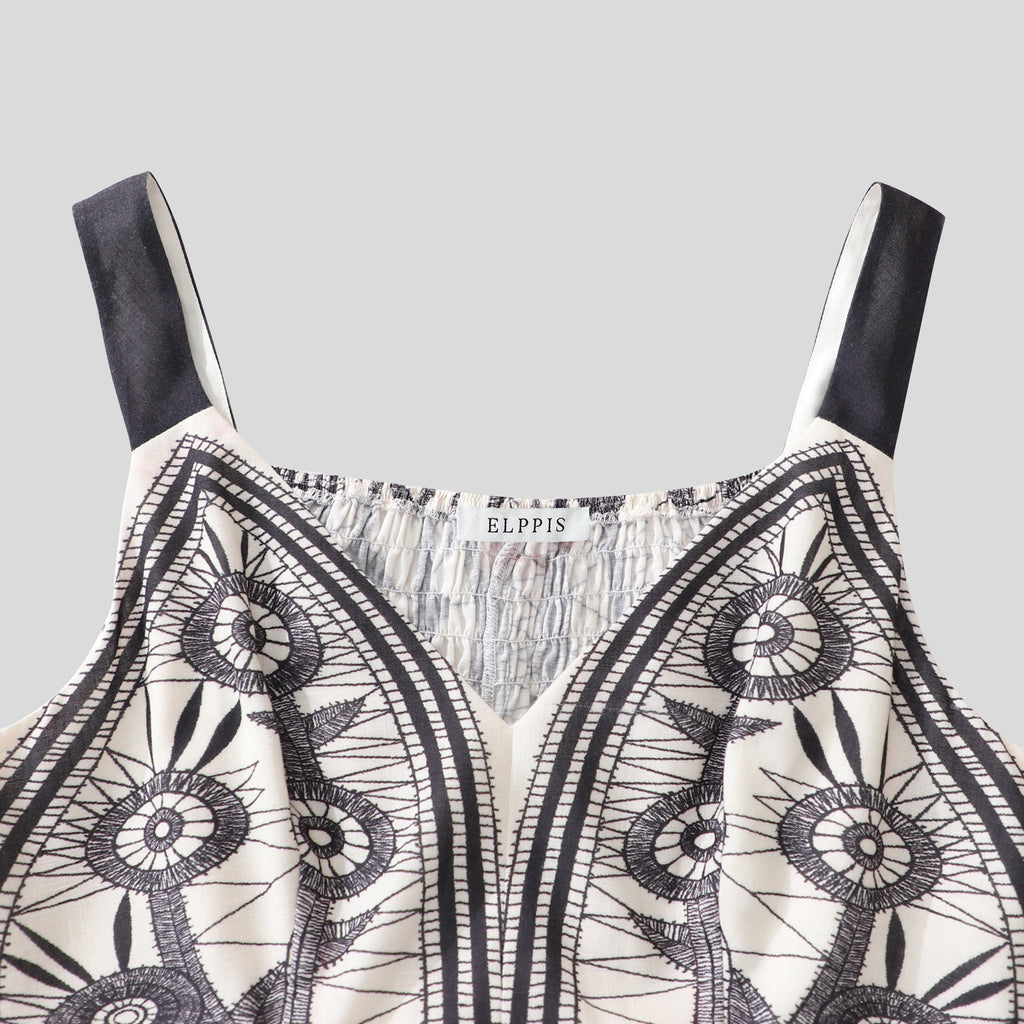 WZBA1115- Boho Print Maxi Dress