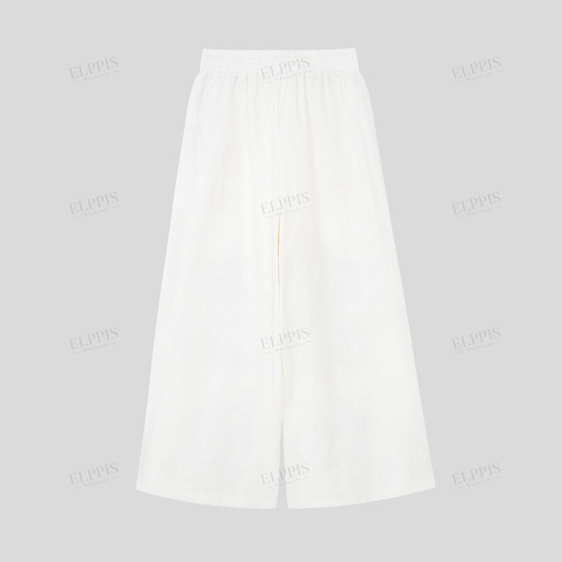 WZPA1422 Embroidery Wide Leg Pants
