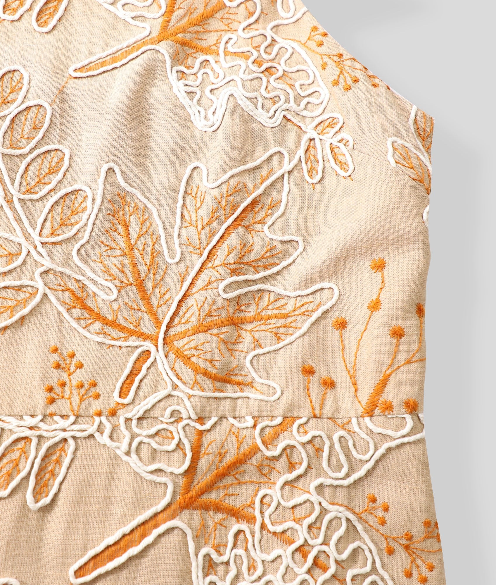 BA1034-Embroidered Floral Slip Dress