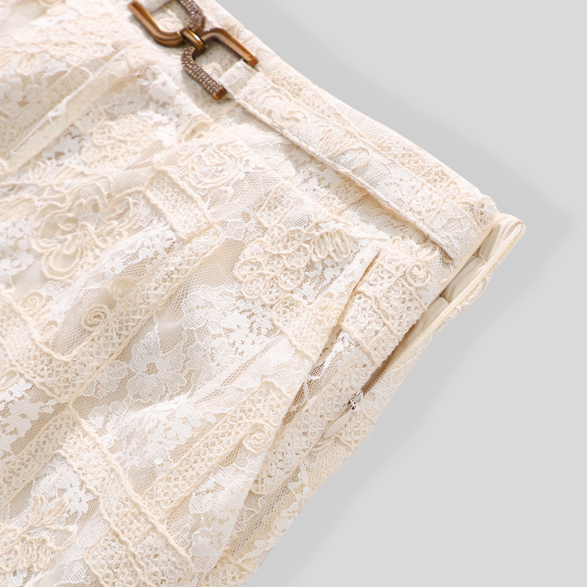 UA1037-Sheer Lace Two-Piece Pants Set