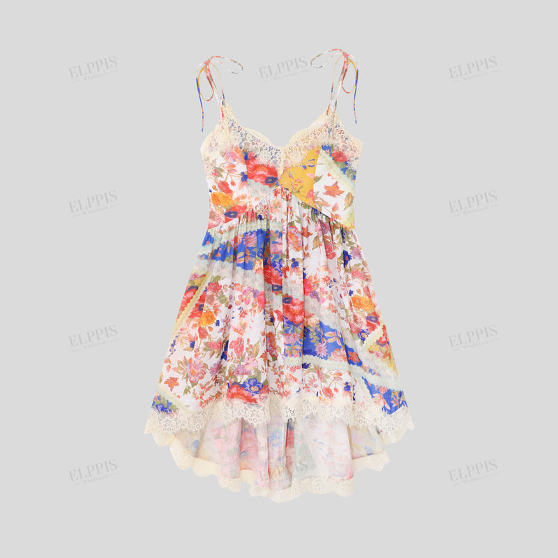 WZBA1087 Floral Cami Short Dress