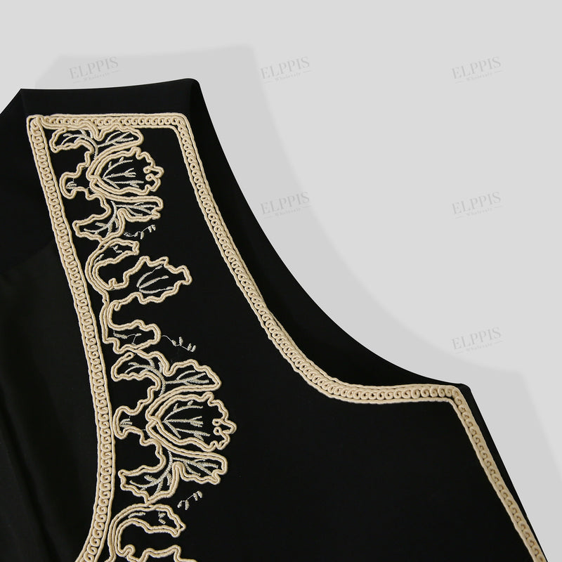 WZTA1292 Embroidered Vest Top Outerswear