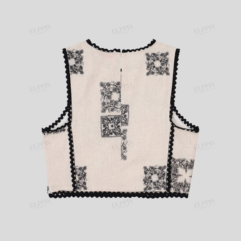 UA1046-Q Embroidered Tank and Maxi Skirt Set