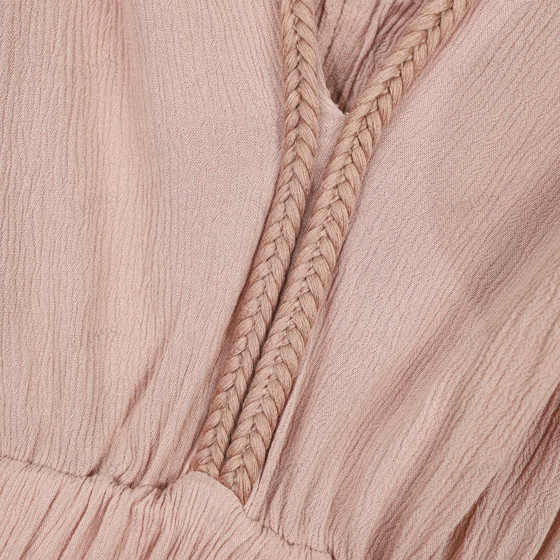 WZBA1068 Rope Rayon Maxi Dress