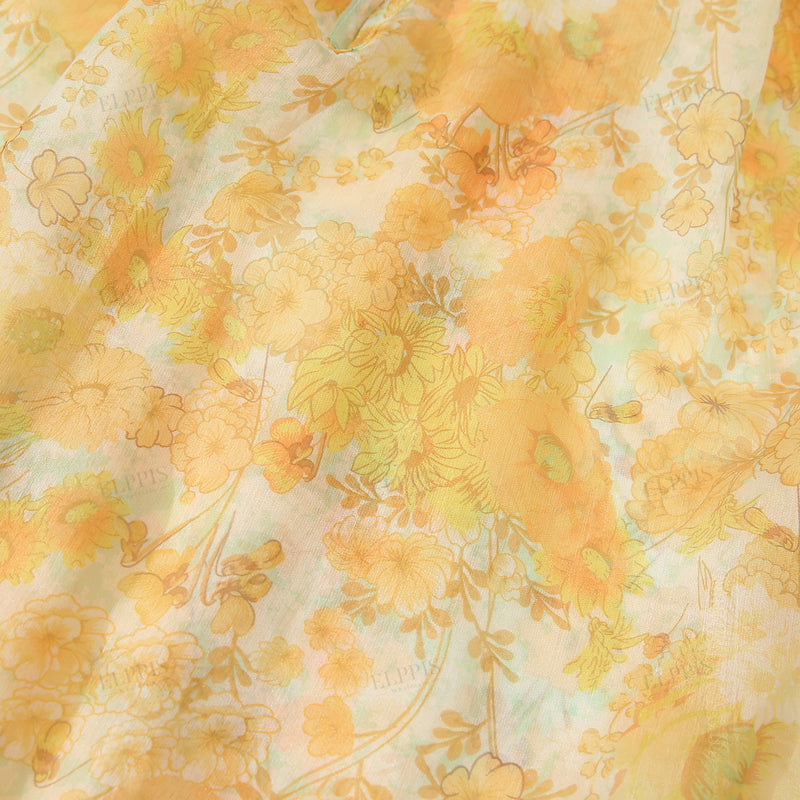 WZTA1288 Floral Blouse Long Shirt