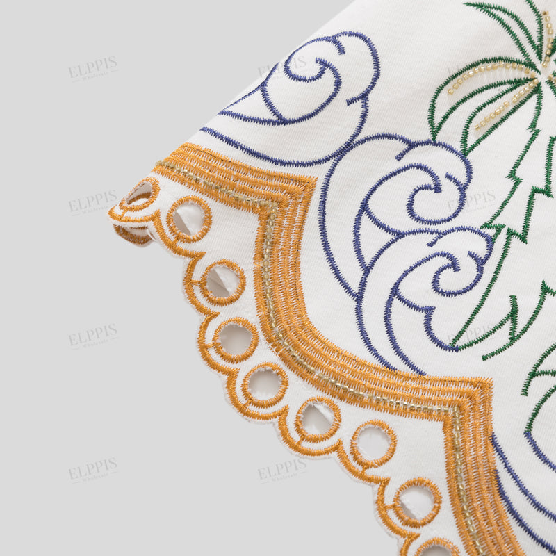 WZTA1154 Palm Tree Embroidered Vest Outerwear