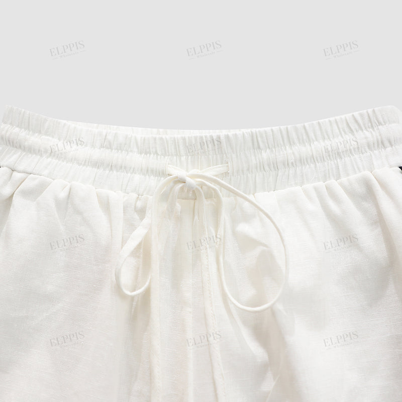 WZPA1422 Embroidery Wide Leg Pants