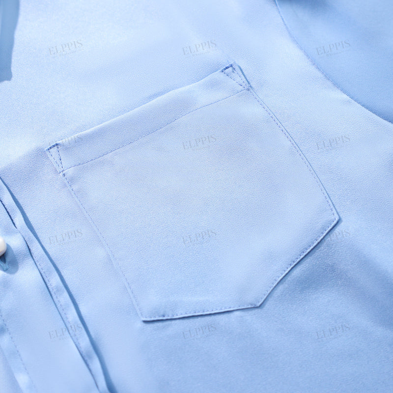 WZUA1105 Pearl Button Long Shirt