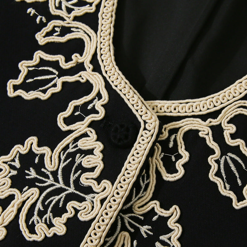 WZTA1292 Embroidered Vest Top Outerswear