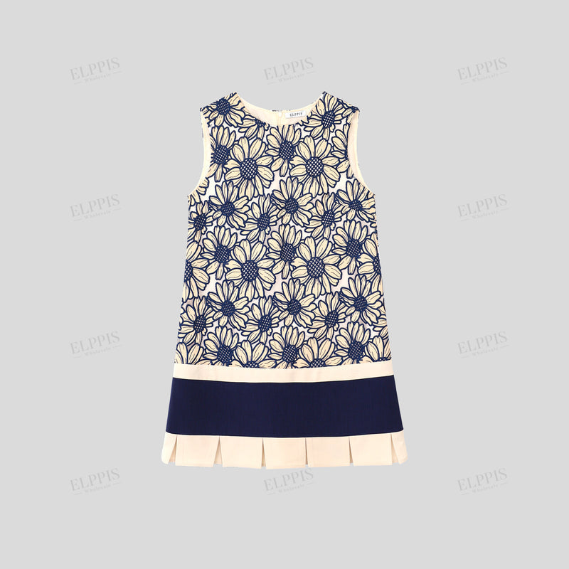 WZBA1014 Embroidered Patchwork Shorts Dress