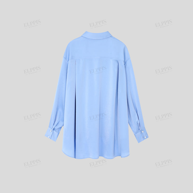 WZUA1105 Pearl Button Long Shirt