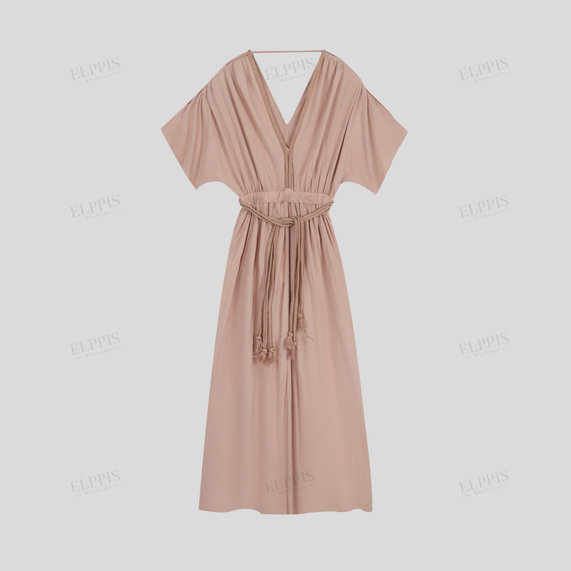 WZBA1068 Rope Rayon Maxi Dress