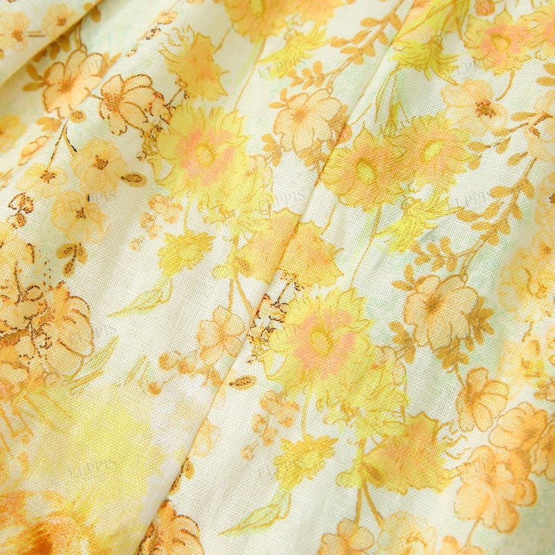 WZPA1303 Floral Prints Belted Shorts